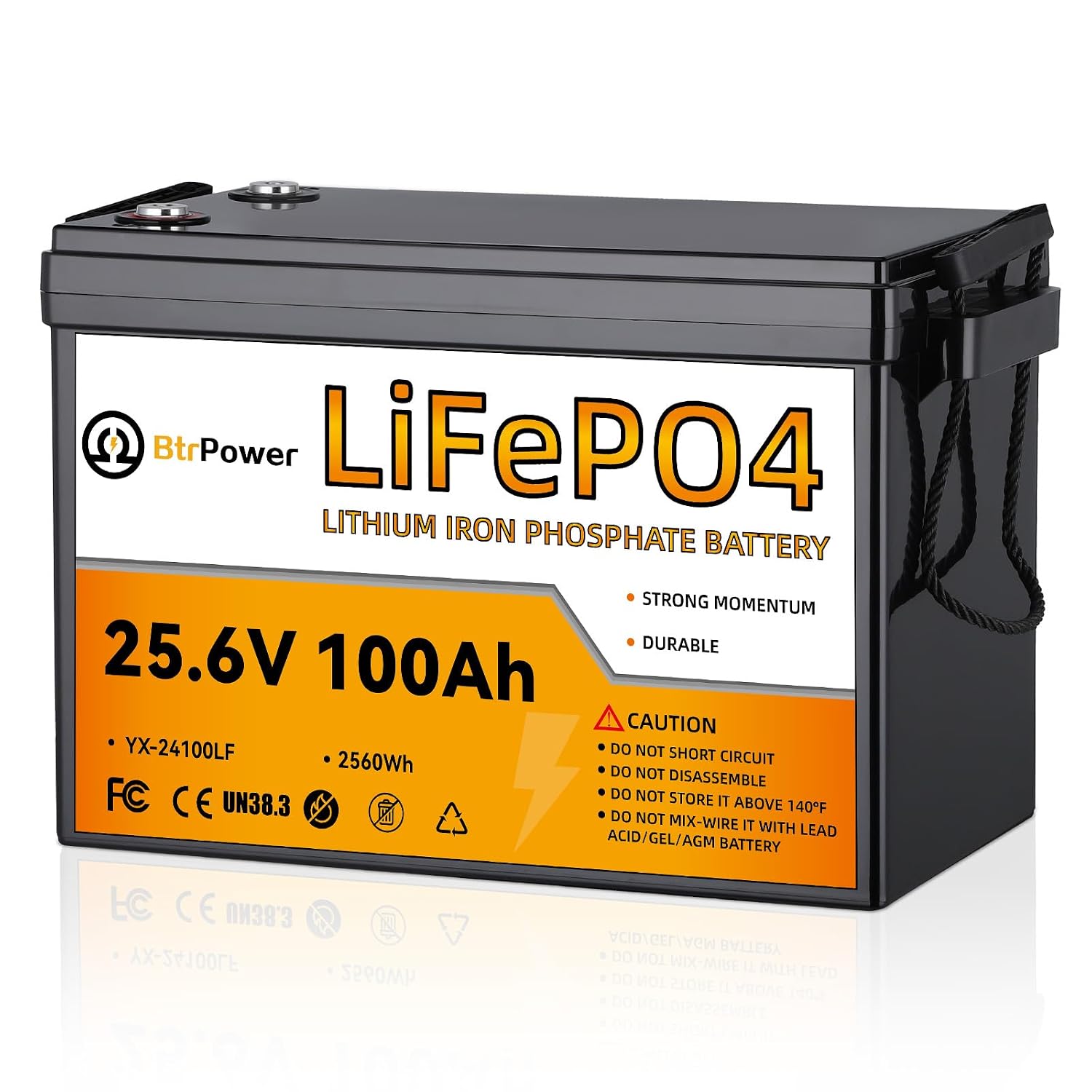 Lithium Battery 100Ah - 24V 100Ah Lithium Battery,2580Wh Deep Cycle