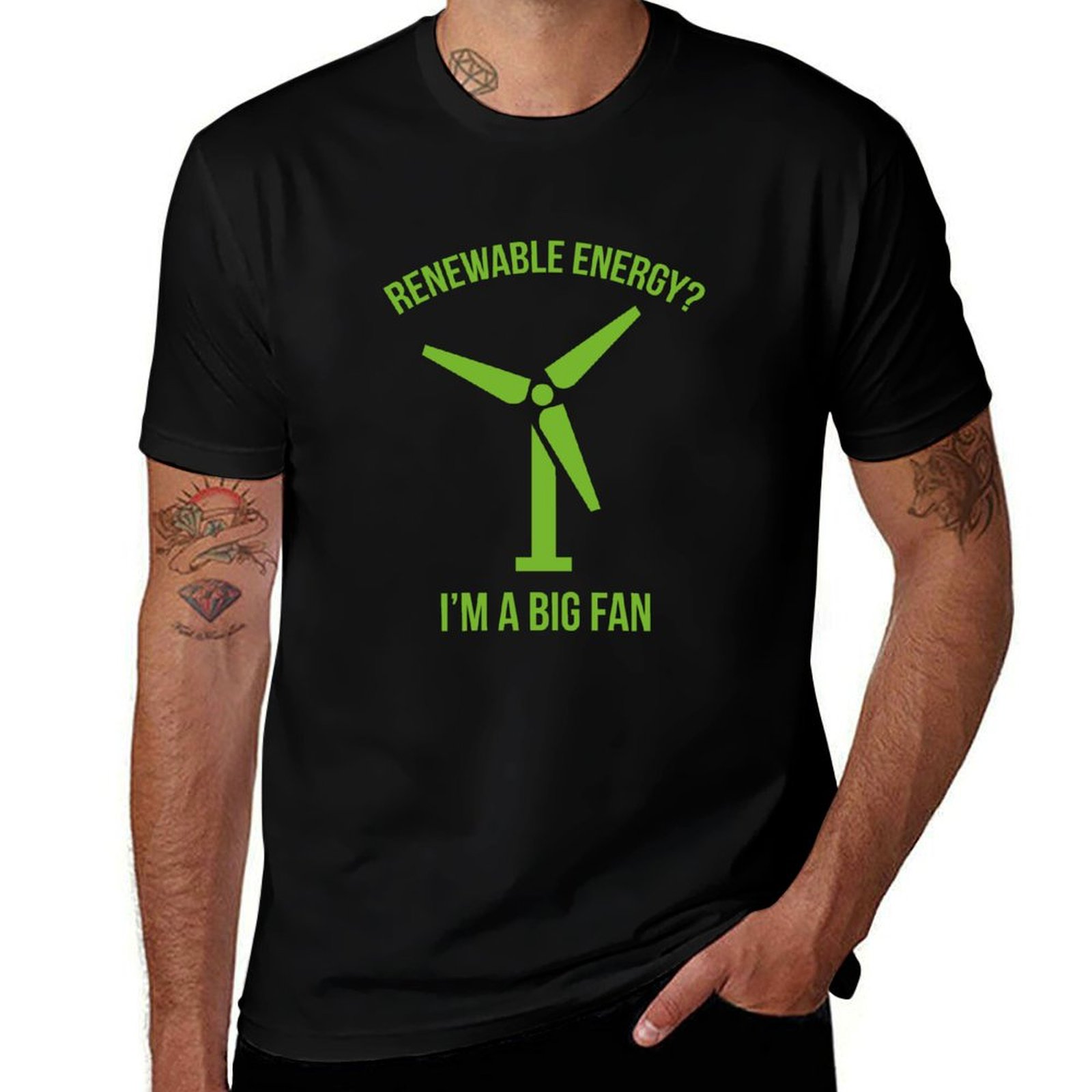 Renewable Energy Graphics - Renewable Energy T-Shirt Retro Graphic Print