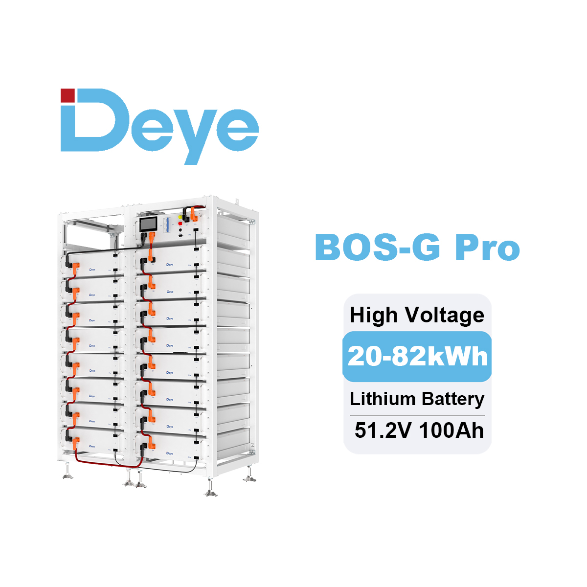 Deye LiFePO4 ESS BOS-G Pro Hig - Lithium Battery 100Ah review and price