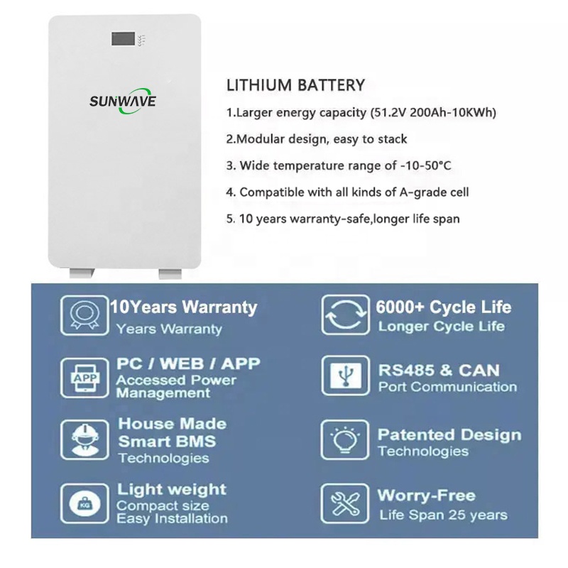 Customized 100Ah 200Ah 10KW 15 - Lithium Battery 100Ah review and price